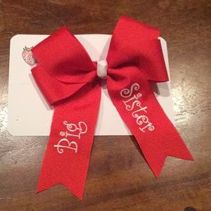 Red big sister bow!